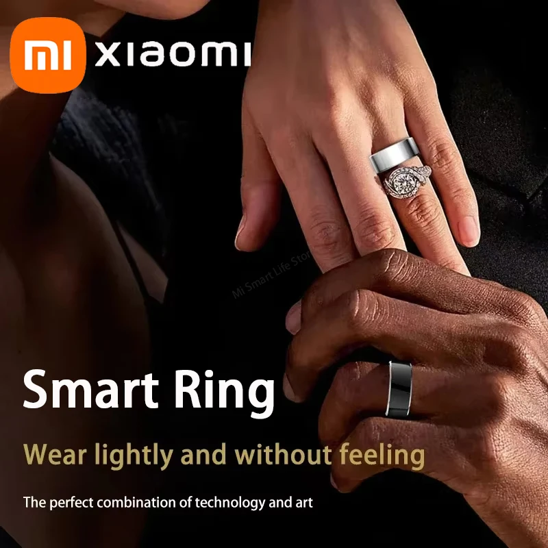 Xiaomi Smart Ring Bluetooth Монитор сердечного ритма и артериального здоровья Кислород Сон Температура тела Контроль жестов Водонепроницаемое спортивное кольцо Xiaomi Smart Ring Bluetooth Монитор сердечного ритма и артериального здоровья Кислород Сон Температура тела Контроль жестов Водонепроницаемое спортивное кольцо