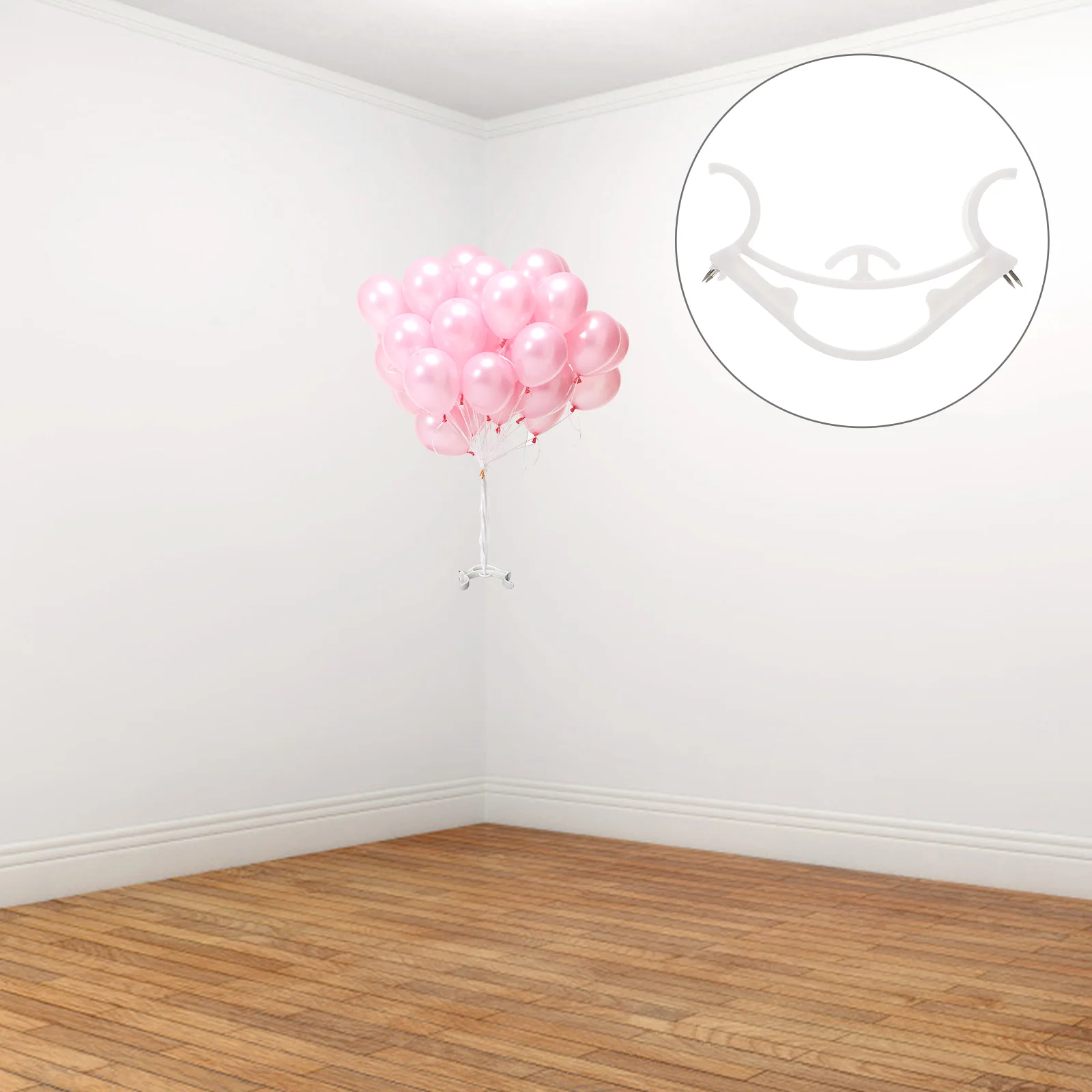 壁掛け式風船フック、プラスチック製ウォールクリップハンガー、キッチン用ガーランド、調理器具バンティングバナー