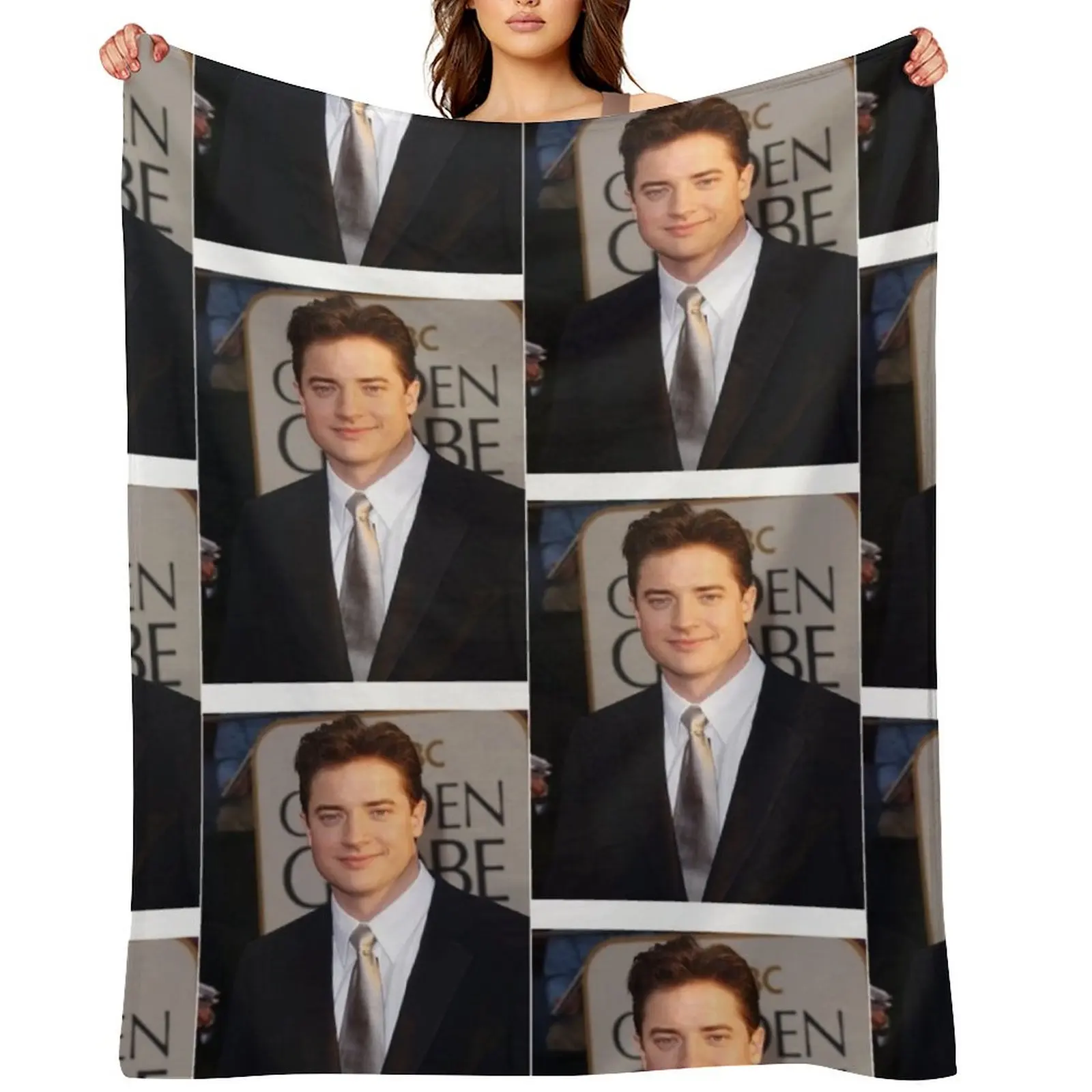 

Brendan Fraser business Throw Blanket Tourist heavy to sleep Furry Luxury Throw Blankets
