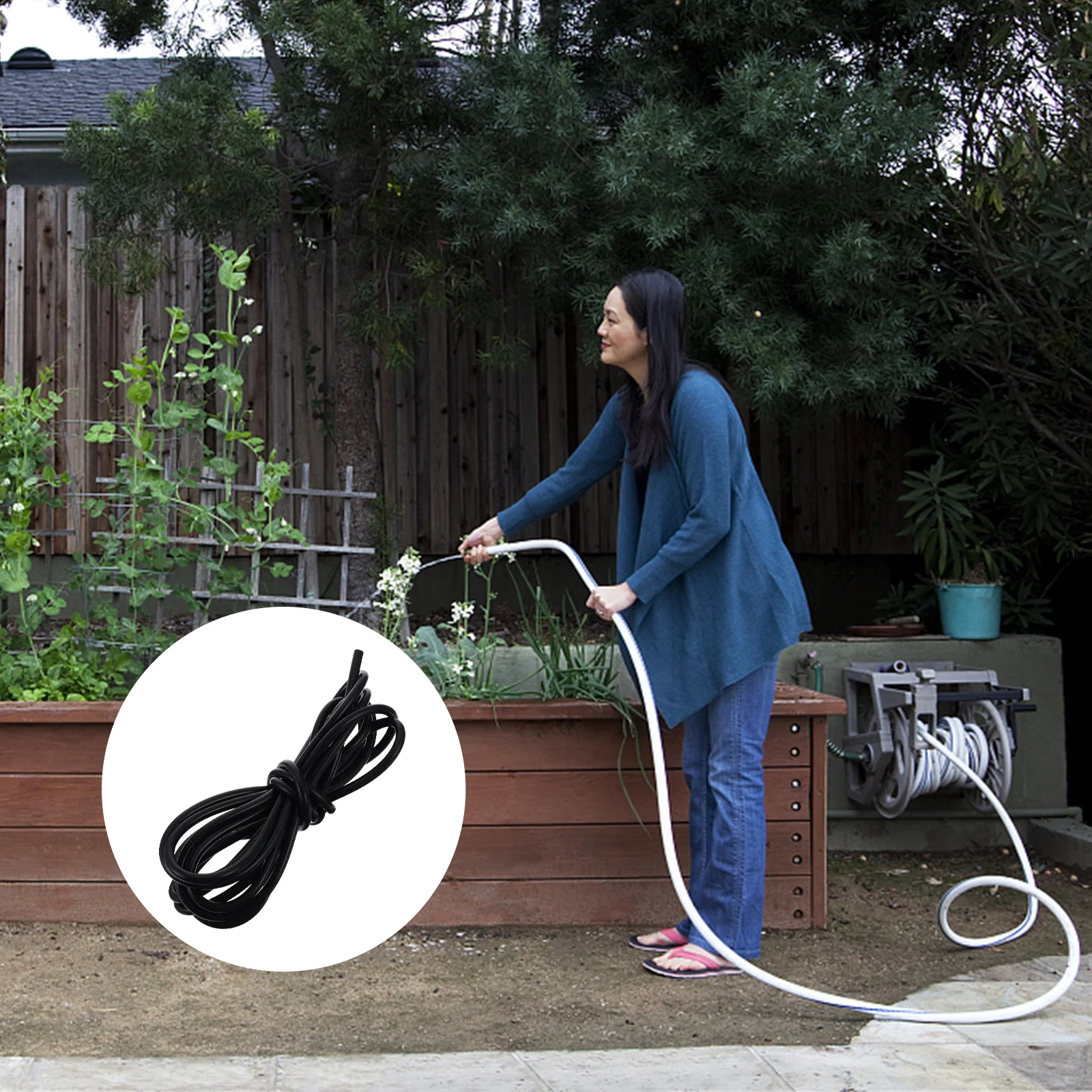 

Silica Gel Tube Pneumatic Air Hose Tubing Compressor Rubber Colorful Durable High Pressure Resistance Wear Tear Gardening