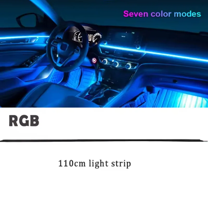 18 in 1 Atmosphere Lamp Part RGB 64 Color Main/Sub Controller 75CM 110CM Light Strip Light Bar Storage Lamp Foot Lamp Door Lamp