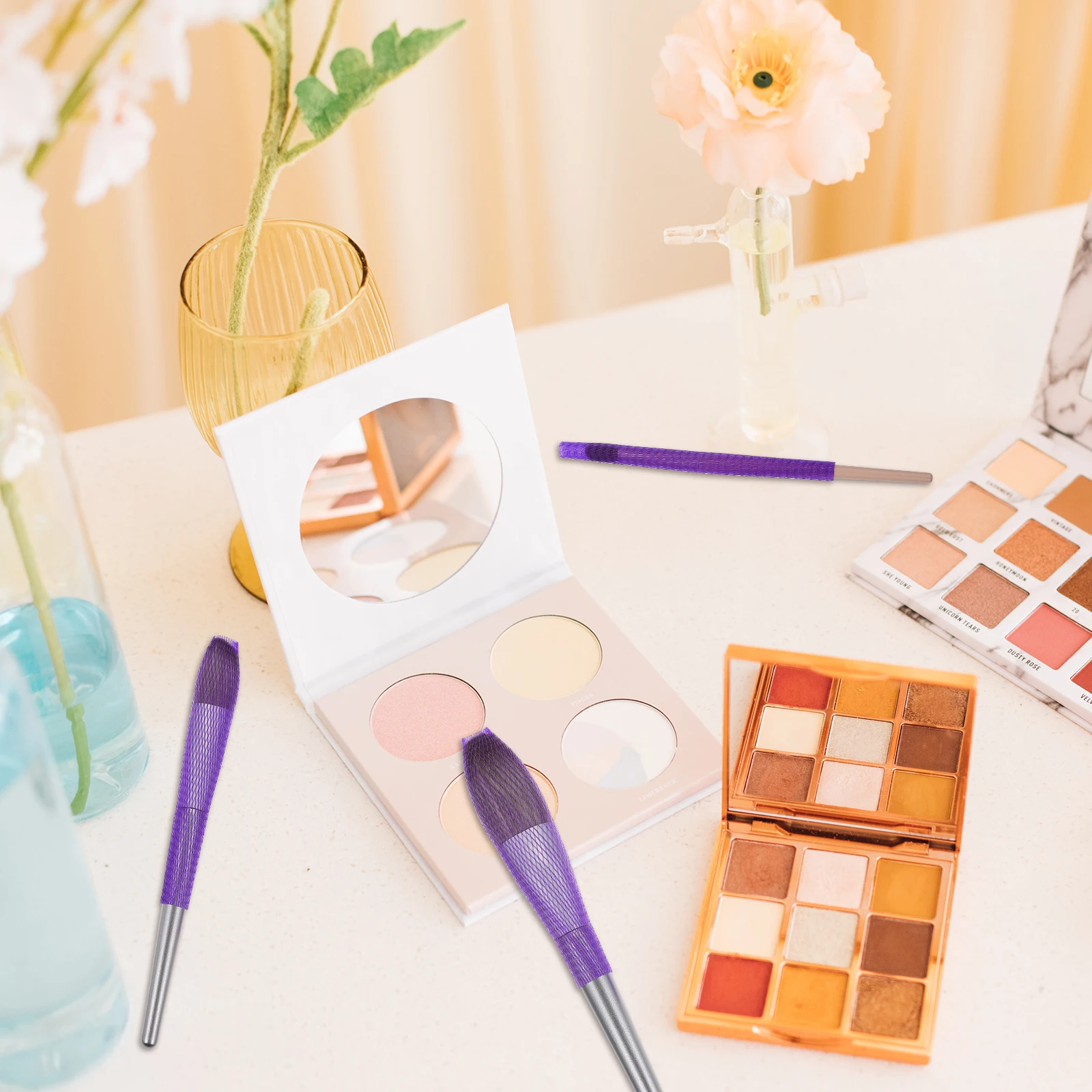 

150Pcs Makeup Tool Shield Guard Set High Elasticity Reusable Brush Protection Covers