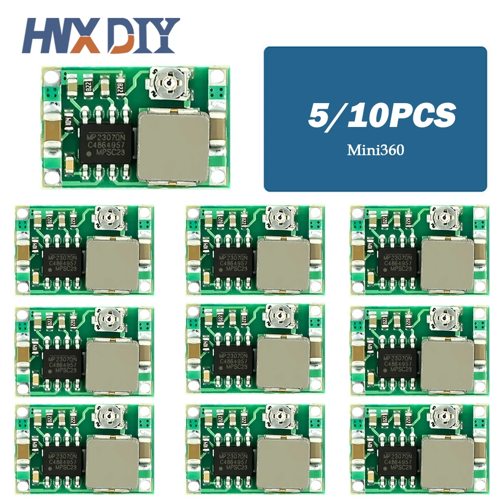 5/10Pcs Mini360 DC-DC Buck Converter Step Down Module 4.75V-23V Naar 1V-17V 17X11X3.8Mm SG125-SZ +