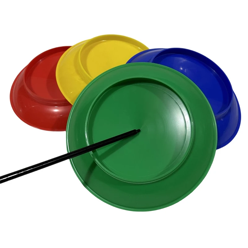 

Вращающиеся тарелки для жонглирования для детей и взрослых с палочками для тренировки навыков баланса, проигрыватель, классическая игрушка для акробатики