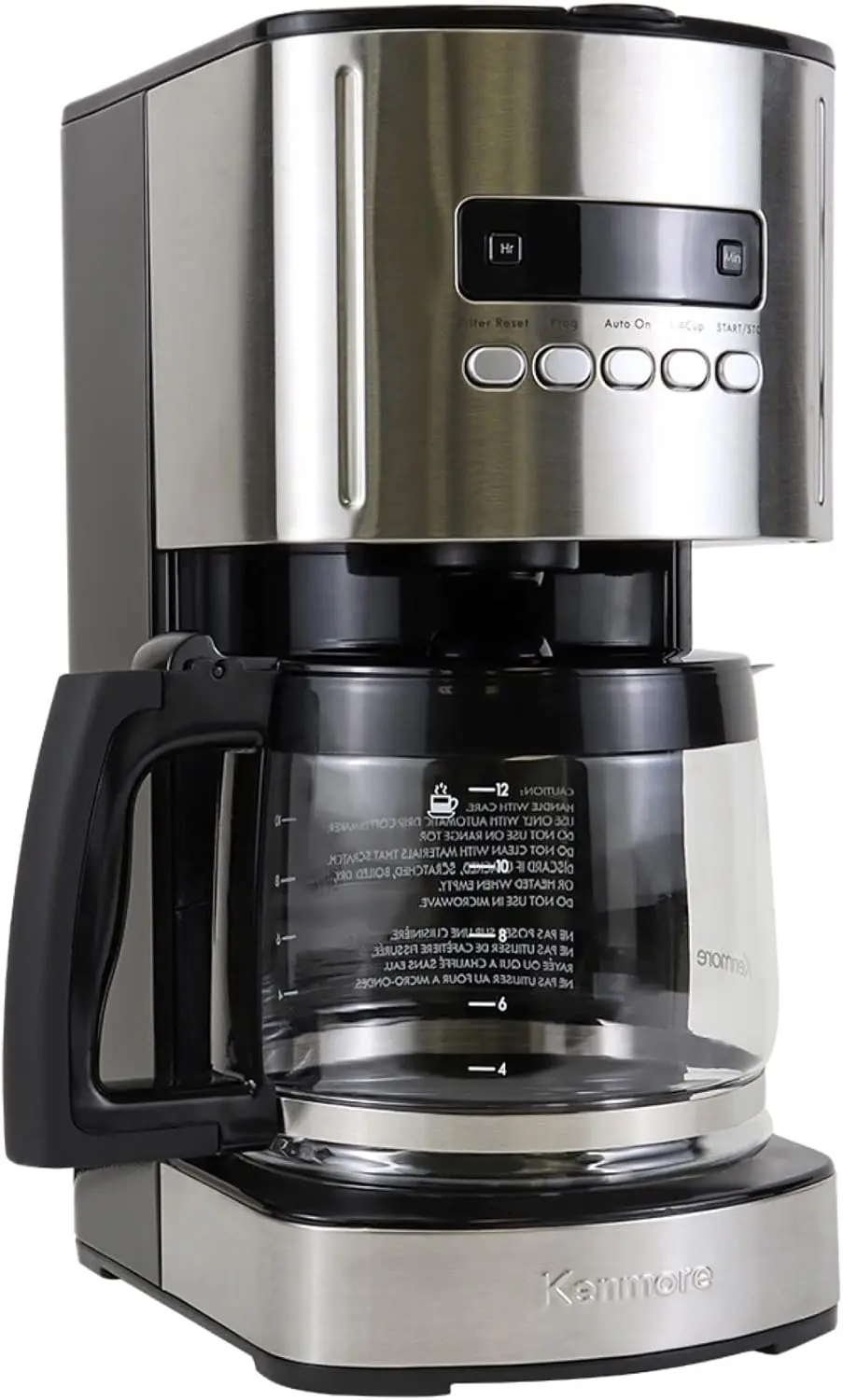 

840704 Programmable Coffee Maker (Pack of 3), 12 Cup, Stainless Steel/Black