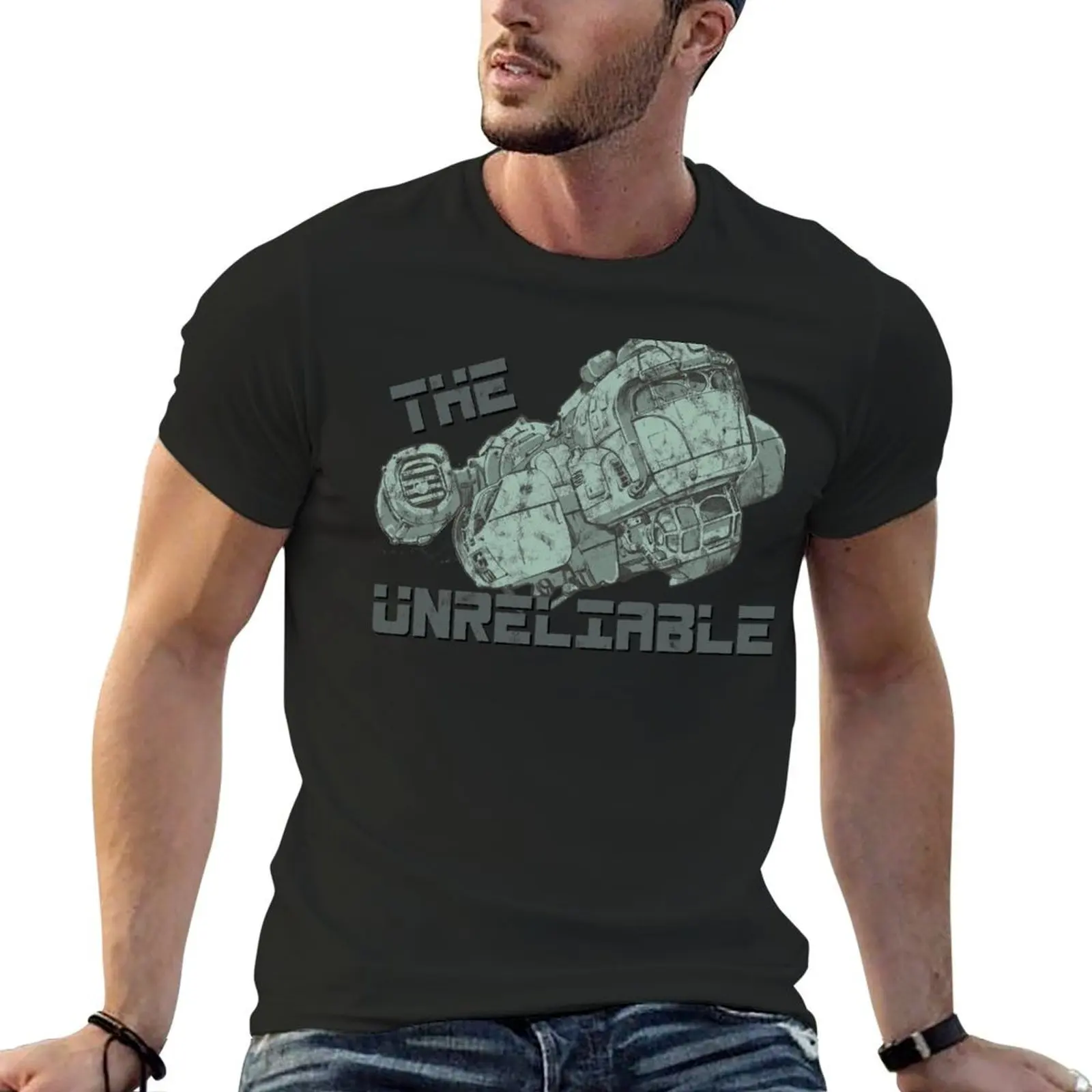 The Outer Worlds The Unreliable T-Shirt vintage graphic tee customs custom t shirt compression shirt men