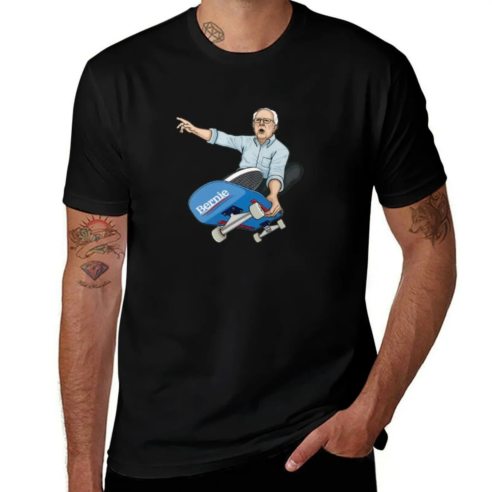 Skater Bernie T-Shirt cotton t shirt man T-Shirt