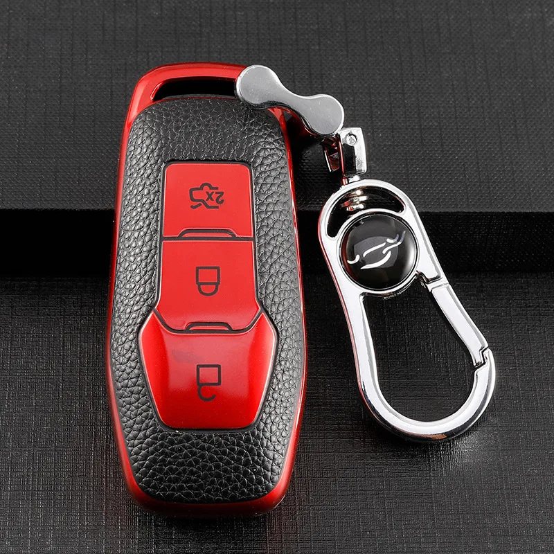 TPU Car Remote Key Fob Shell Cover Case Keychain For Ford F-150 Mondeo Galaxy S-Max Explorer Ranger 2015 2016 2017 2018