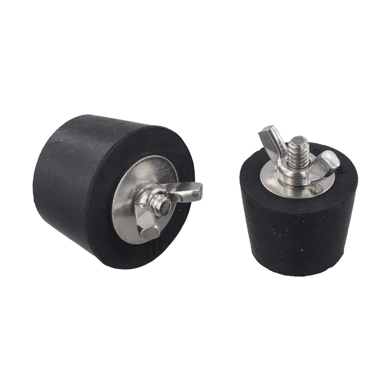 Stainless steel and rubber pool stopper set 2 pieces 32mm 38mm winter drain protection with easy installation design