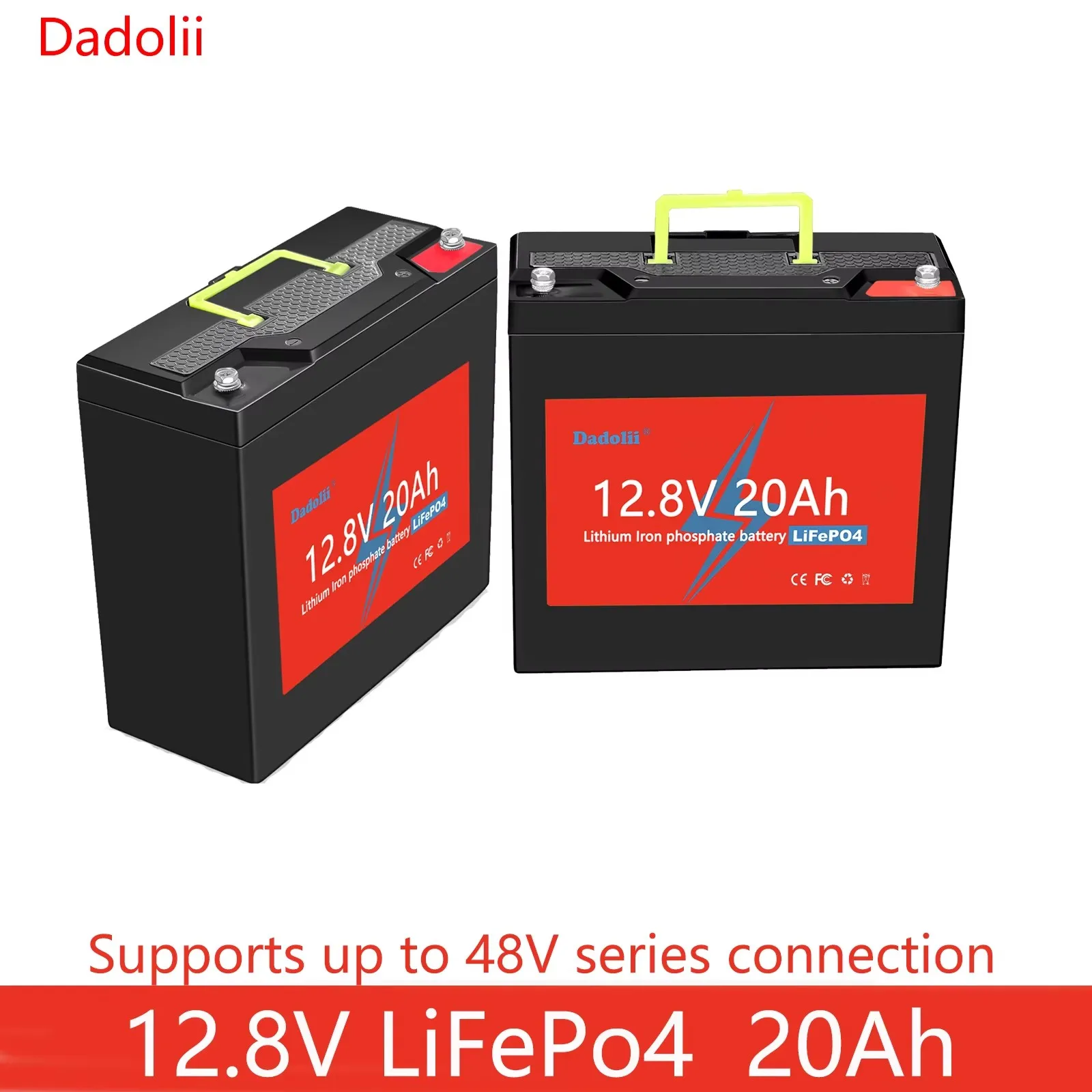 New 12V 20Ah LiFePo4 Battery Lithium Iron Phosphate 12V 24V LiFePo4 Rechargeable Battery for Kid Scooters Boat Motor No Tax