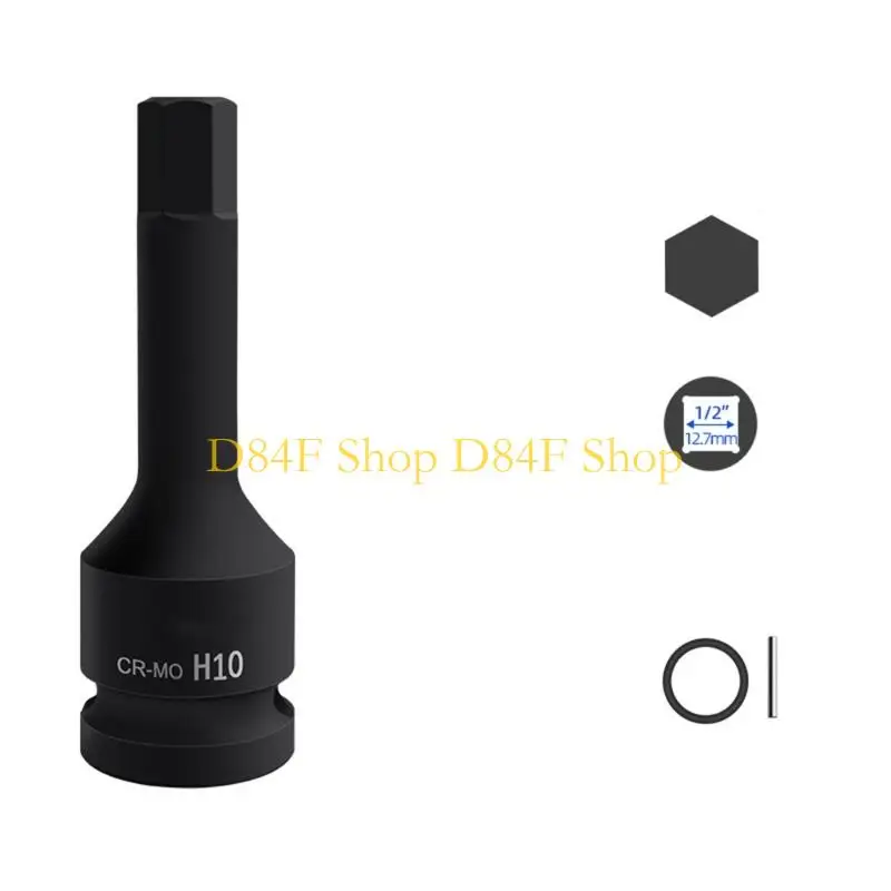 D84F 22mm Impact Bit Socket for Industrial Applications Heat Treatments Process