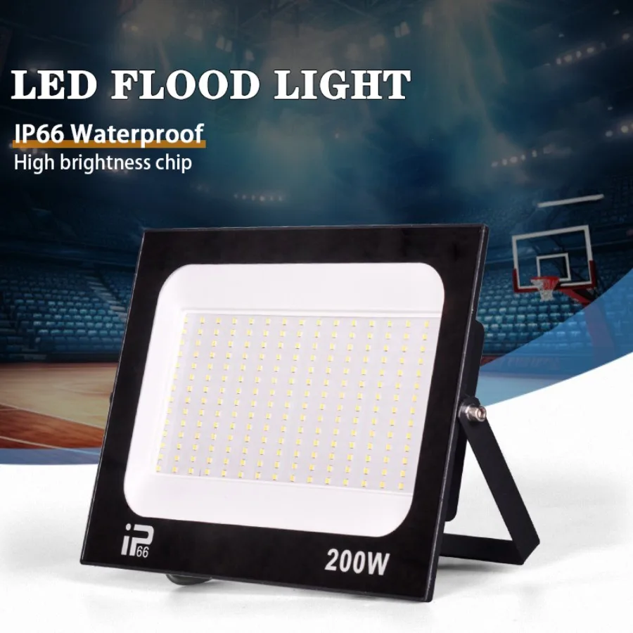 Outdoor LED Floodlight Spotlight IP66 Waterproof Path Lamp 10W 20W 30W 50W 100W 200W Garden Porch Courtyard Lighting AC220V