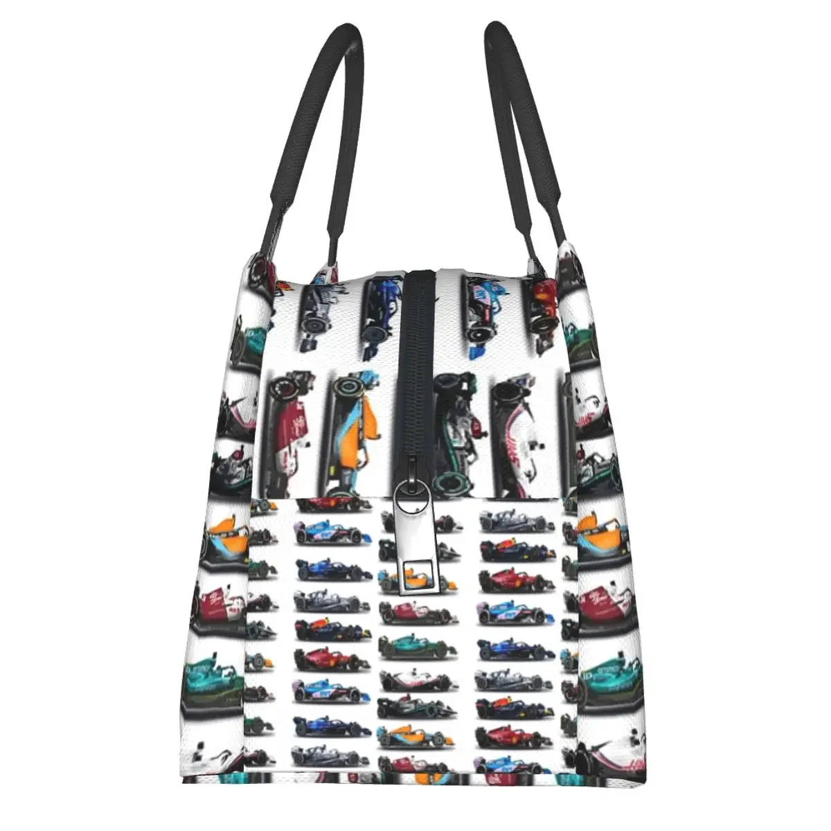 F1 All Cars fiambrera aislada Bento Box, bolsa de almuerzo portátil, bolsas de Picnic, bolsa térmica más fresca para el trabajo para mujeres y niños