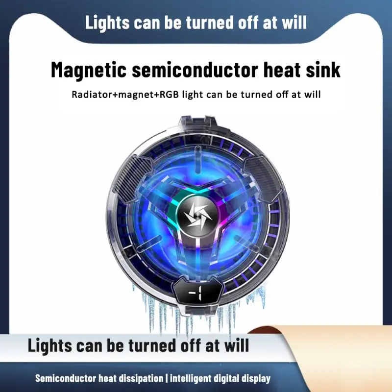 

Мобильный телефон полупроводниковый охлаждающий Магнитный всасывающий радиатор для телефона, портативный игровой охладитель для телефона, охлаждающий вентилятор