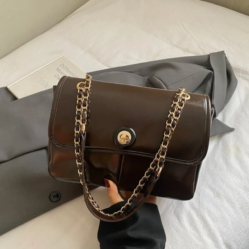 Sac fourre-tout en cuir de styliste pour femmes, sacs à main à bandoulière pour dames élégantes et populaires