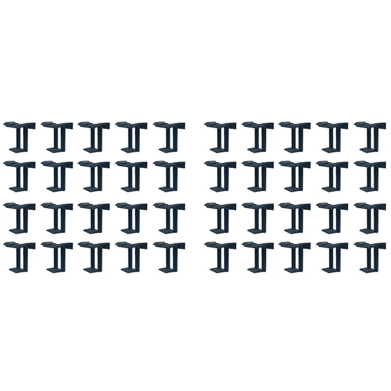 40 قطعة لوحة الضوئية الصرف مشبك سطح لوحة لوحة طاقة شمسية استنزاف المياه كليب ل لوحة طاقة شمسية استنزاف أسود 40 مللي متر