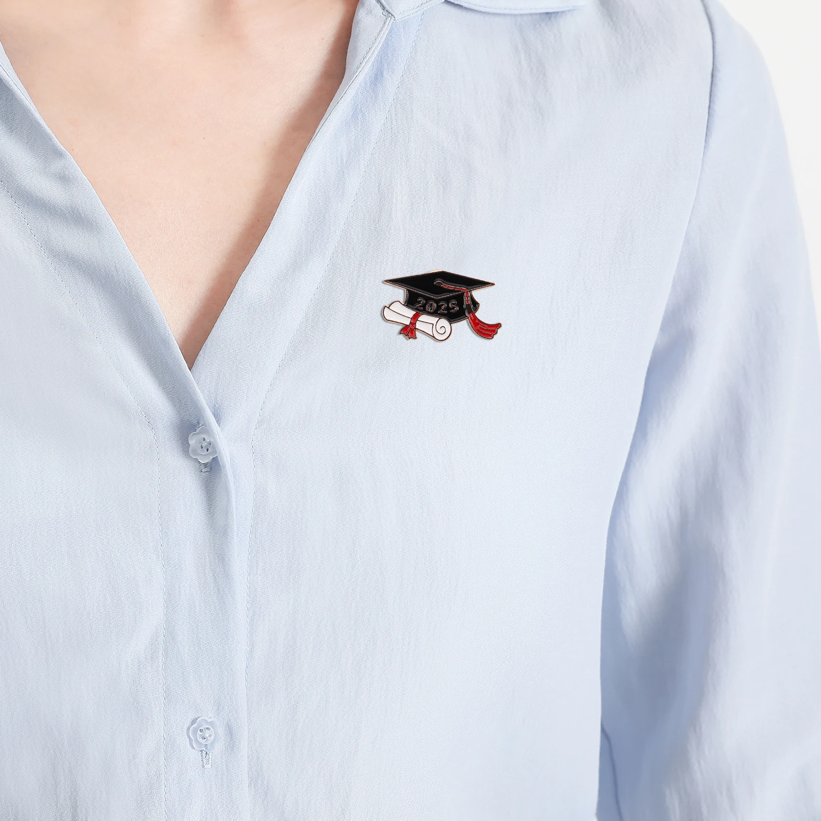 

Bachelor's Cap Brooch Class of 2025 Grad Present Graduation Hat Garment Pins Badge