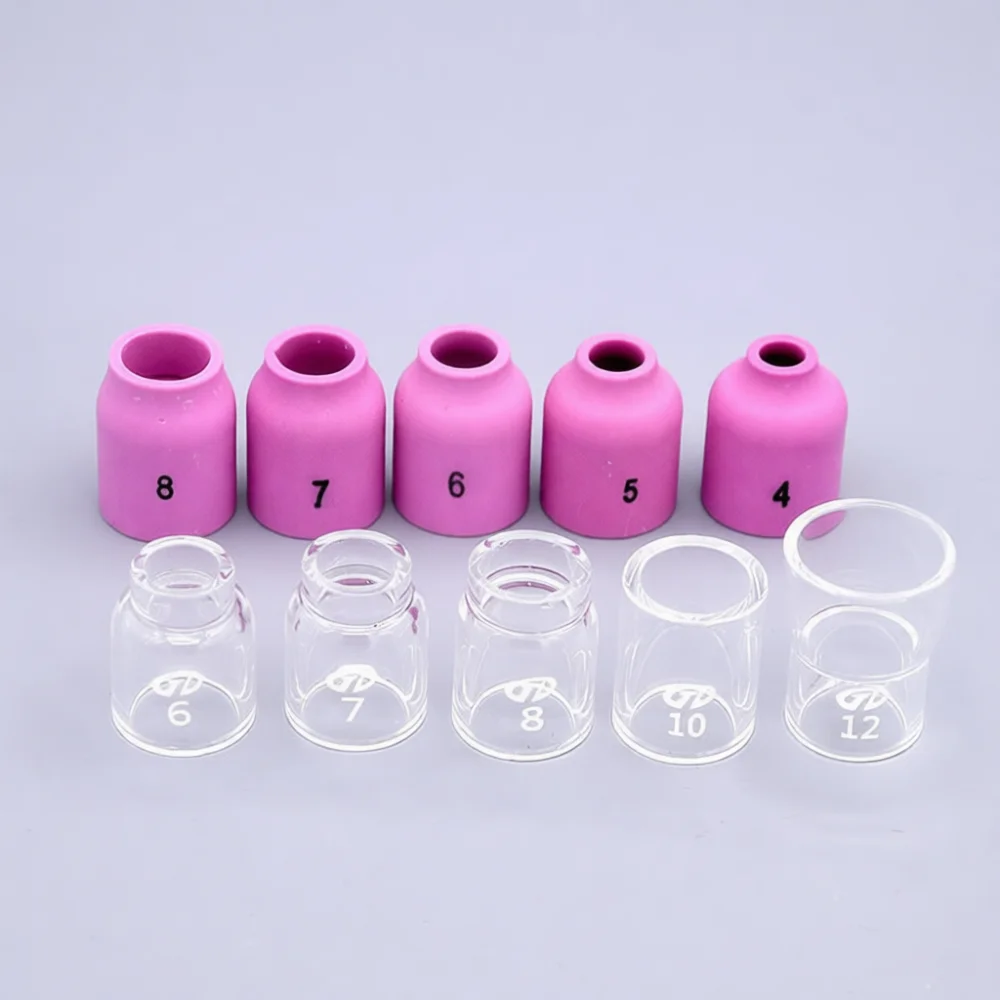 Professional Tig Welding Parts For WP17 WP18 WP26 Torch Consumables Glass Shield Cups Collets Gas Lenses Welding Equipment