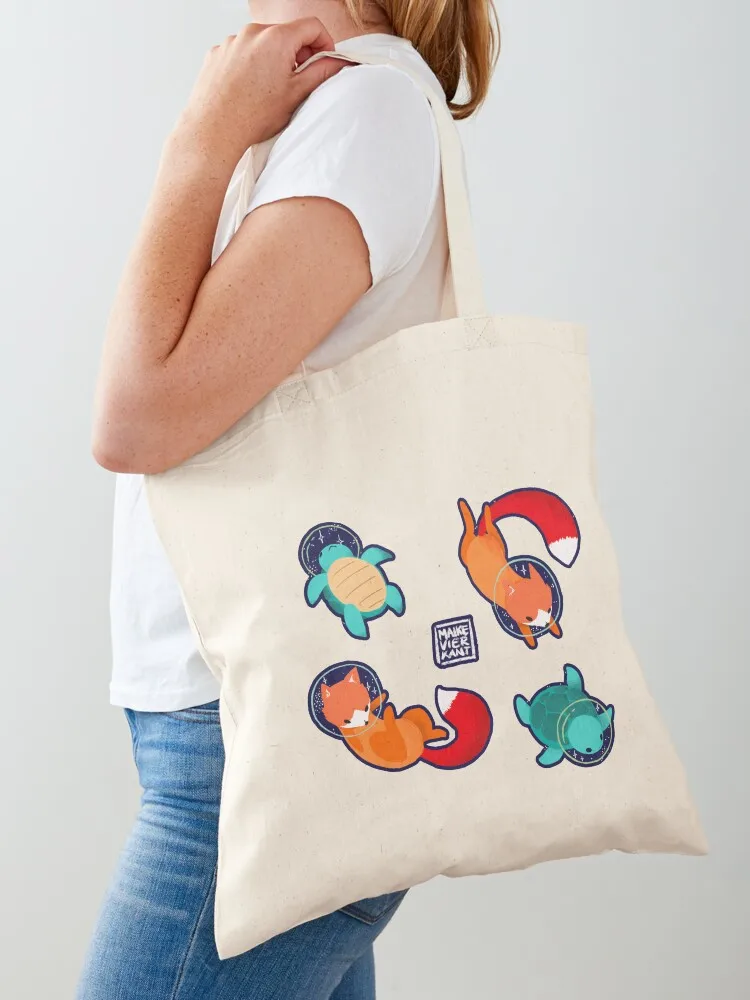 

Space Animals Sticker Set 1 Tote Bag cloth bag woman Handbags Cloth bags shopping cart bags