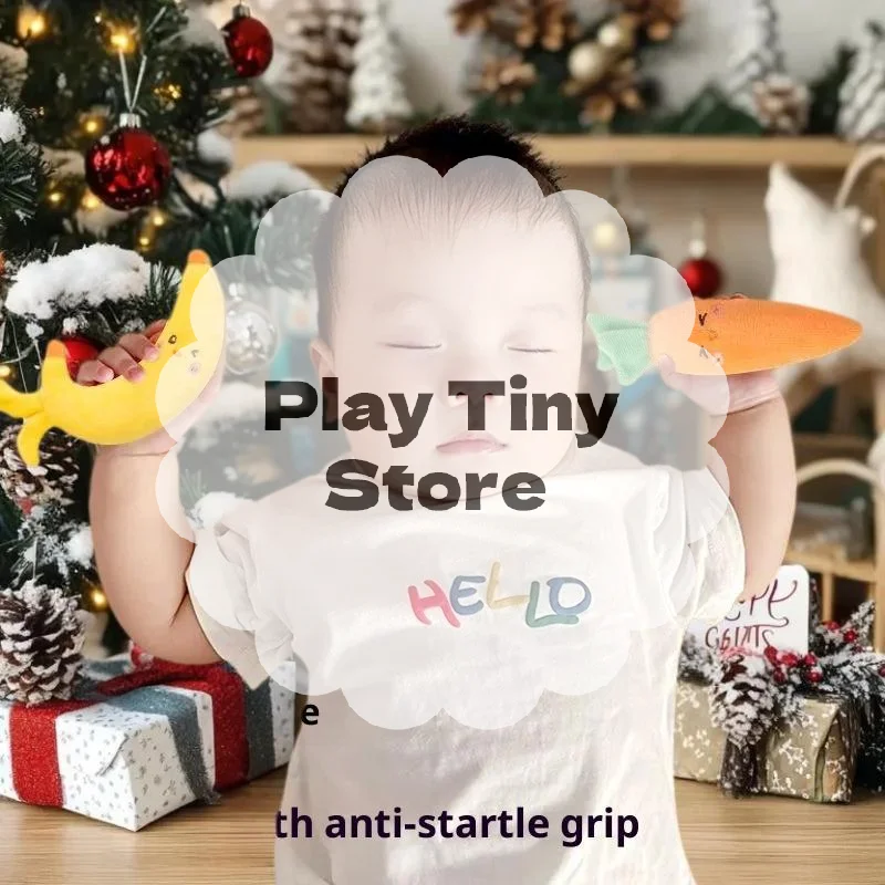 1/2 قطعة لعبة مهدئة للأطفال دمية فواكه قطيفة للرضع مضادة للشتاء أثناء النوم المعونة عقد حلقة لعبة مريحة لحديثي الولادة #1