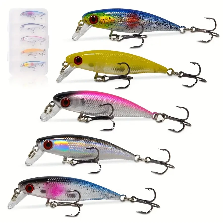 5 teile/schachtel Jerkbait Minnow Harte Künstliche Köder Wobbler Für Hecht Trolling Wobbler Angeln Lockt Set Swimbait Angelgerät
