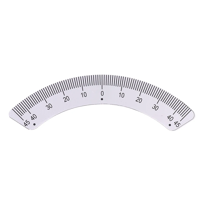 Protractor Milling Machine Part Angle Plate Scale Ruler 45 Degree Angle Arc Measuring Gauging Tools Caliper 45° Angle Arc Ruler