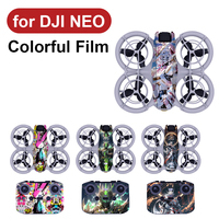Colorful PVC Stickers For DJI NEO Body Skin Water-proof Protection Covering DJI RC-N3 Controller Film Decorative Stickers Acc
