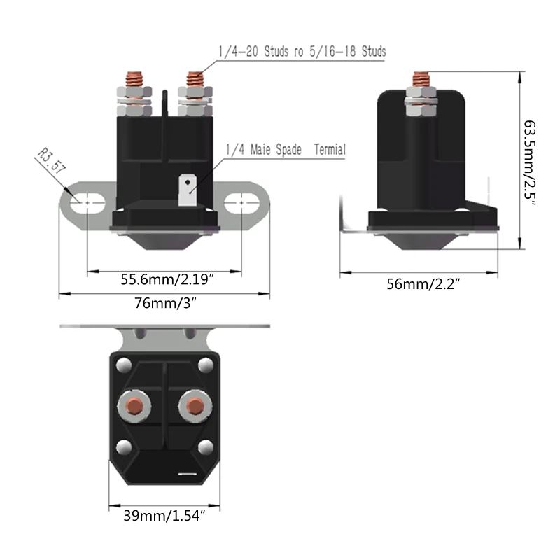 Solénoïde démarreur 725-1426 12V adapté aux accessoires tondeuse à gazon Cub 925-1426A