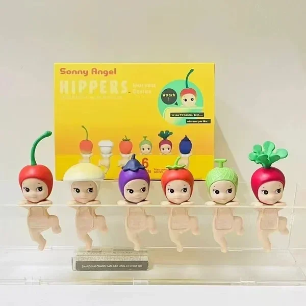 Sonny Angel Téléphone 파티 과일 시리즈, 조수 놀이 인형 행어, 자동차 컴퓨터 휴대폰 장식, 스티커 블라인드 박스 포함