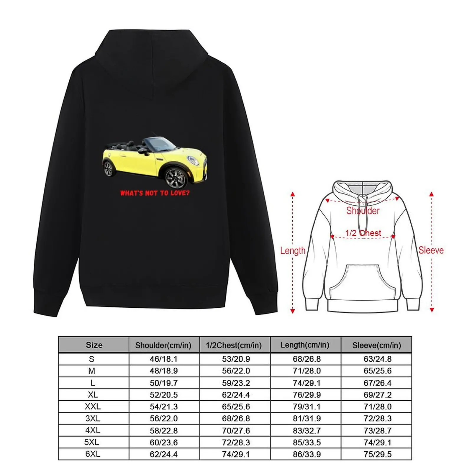 Yellow Mini Cooper Convertible, What's not to Love? Hoodie korean clothes men wear mens clothes men's coat men's hoodies