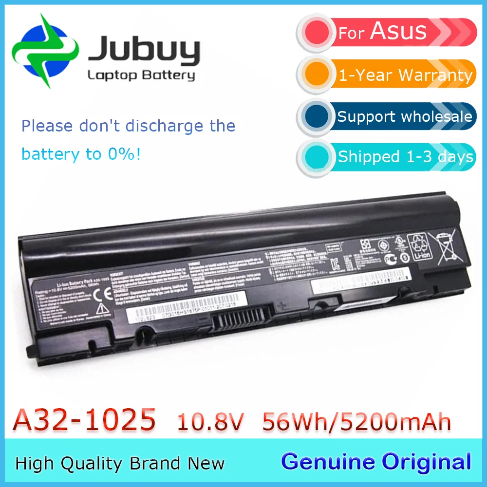 A32-1025 10.8V 5200mAh Original Laptop Battery for Asus Eee PC 1025C 1025C 1225 1225B 1225C R052CE