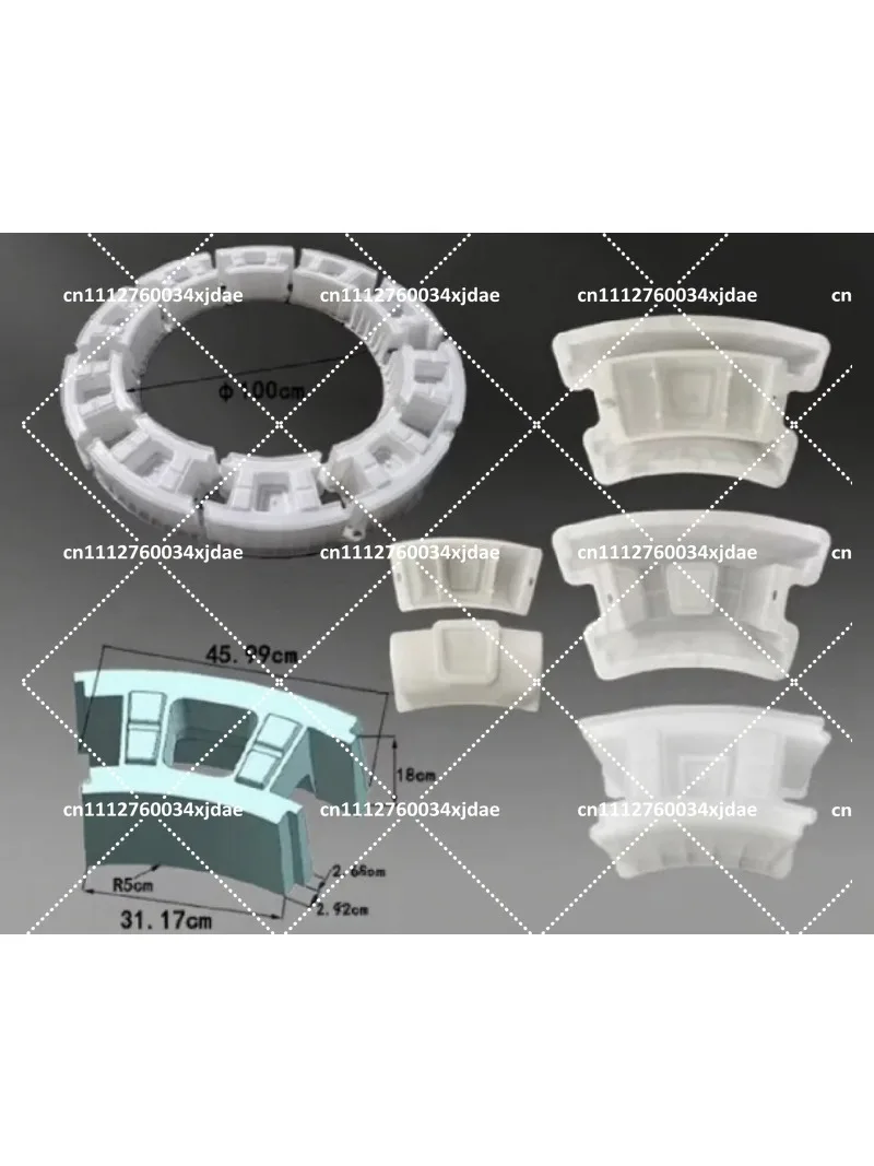 Circular Concrete Block Brick Mold for Ground Well Wall Inspection Module Box