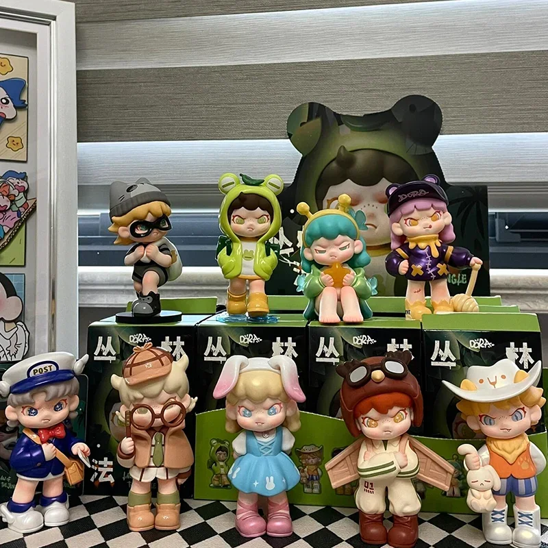 

Дора Три право джунглей аниме слепая коробка Kawaii игрушки исследователь Сабостера манипулятор фигурка Tide Play сюрприз загадочные подарки