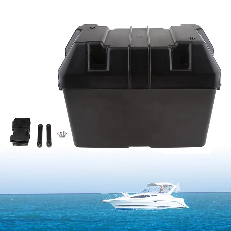 Samochód RV Łódź Marine Smart Battery Box Ładowarka samochodowa USB Osłona zasilania z paskiem do samochodu ciężarowego Przyczepa do kampera Osłona zasilająca