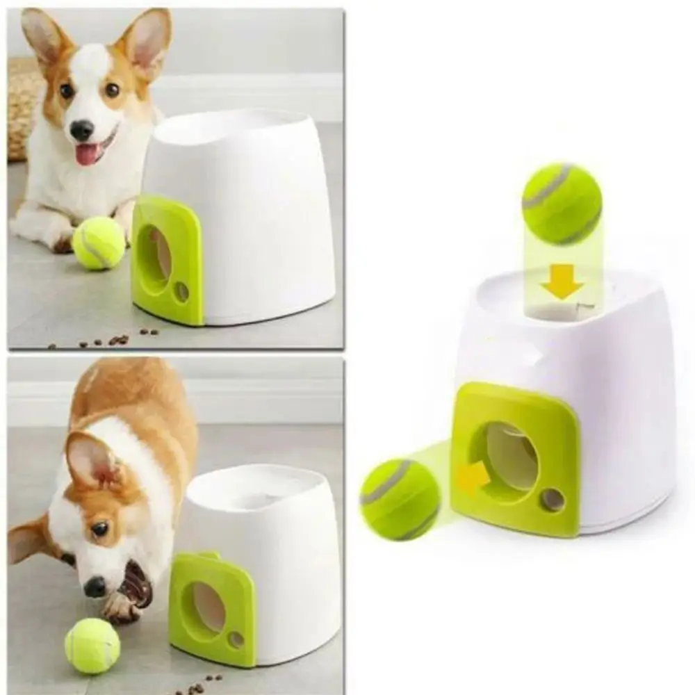 Interactive With 1pcs Ball Cats Dogs Toy Food Reward Machine Smart Feeder Throwing Mmachine Pet Ball Thrower