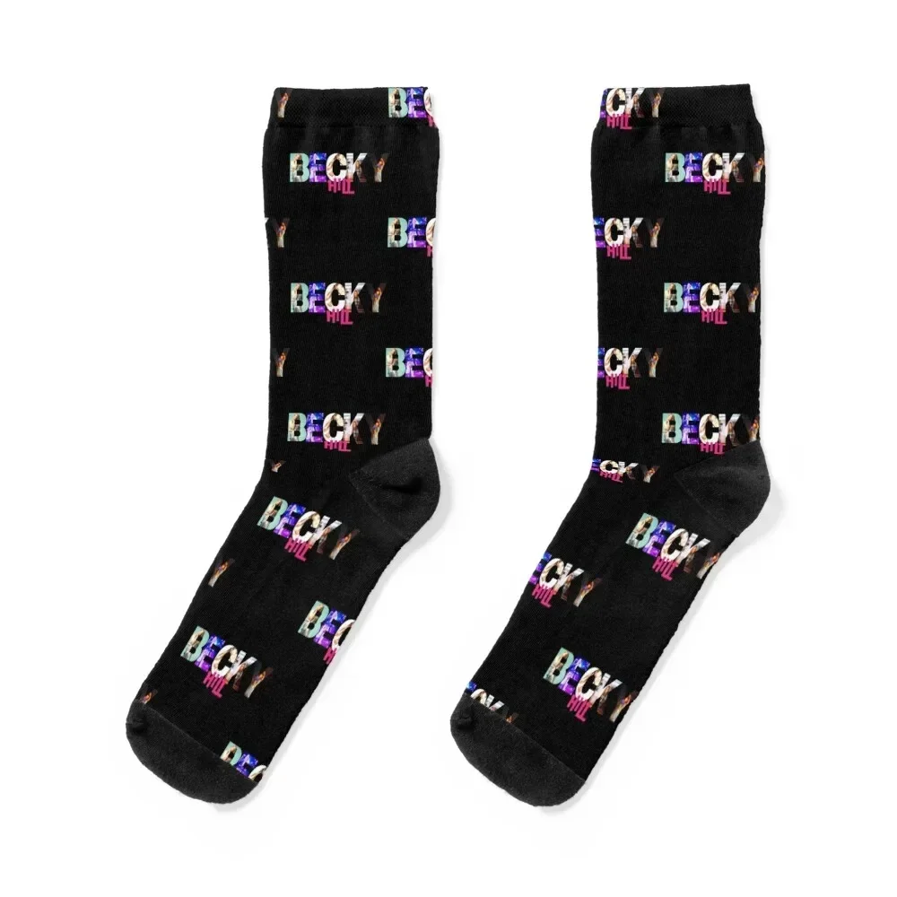 

becky hill classique . autocollant . classique Socks crazy designer sports stockings happy Socks For Girls Men's