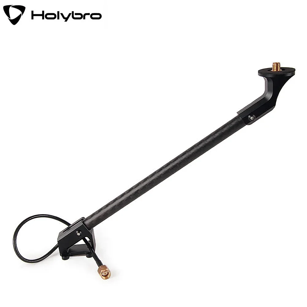 Holybro 30° Antenna Mount, Aluminum+carbon Fiber Tube Is Suitable for H-RTK Spiral Antenna with Various GPS with SMA Connectors