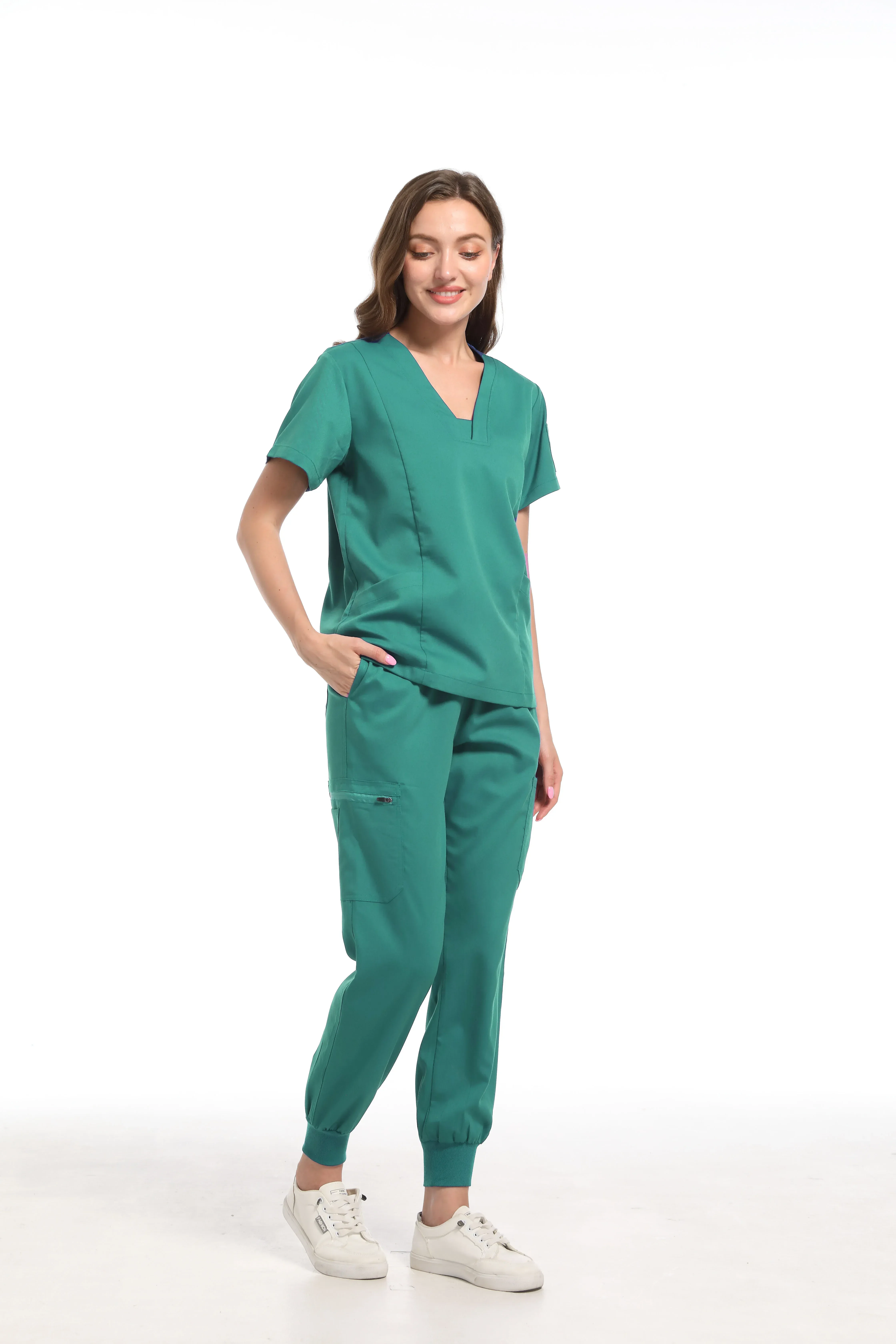 Großhandel OP-Saal Medizinische Uniform Scrubs Krankenhaus Arbeits Scrubs Set Medizinische Versorgung Krankenschwester Zahnchirurgie Anzug Arbeitskleidung