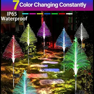 أضواء LED مقاومة للماء لأشجار عيد الميلاد ، الألياف البصرية ، 7 تغيير الألوان ، شجرة عيد الميلاد ، ضوء الحديقة أعلى 6 مبيعات شجرة عيد الميلاد الألياف البصرية - رقم 6