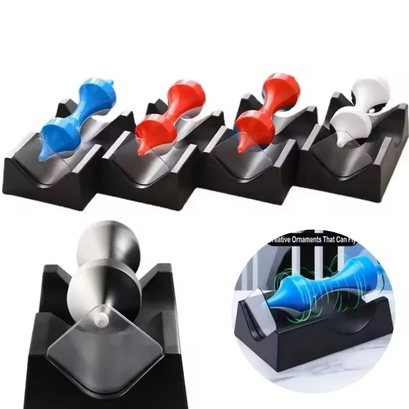 Battery-Free Magnetic Levitation Rotating Roller Novelty Science Experiment Desktop Decor Educational Fidget Toy Home Gift