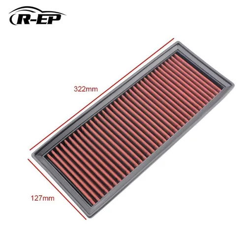 Imagen 2 del producto Filtro de aire de repuesto para R-EP, para Audi A5 QUATTRO Q5 A4 ALLROAD 2,0 1,8, de alto flujo, OEM 8KO-133-843E, lavable