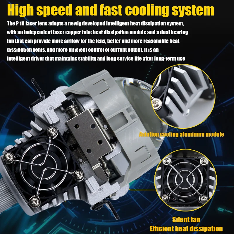 90W 2.5\'\' Bi-Led Lens for H1 H4 H7 9005/9006 Socket Car Headlight Retrofit Upgrade Full Kit with LED Shrouds White