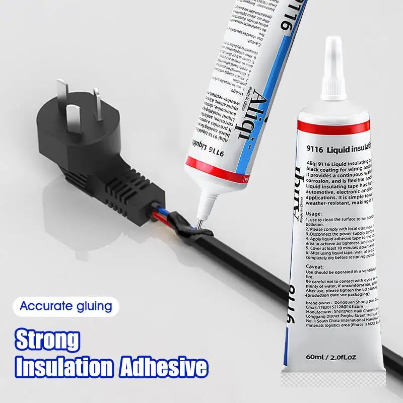 

15~300ml Waterproof Liquid Electrical Tape Black Insulating Glue Quick Drying Sealant For Wire And Cable Home Use Fix Line Glue