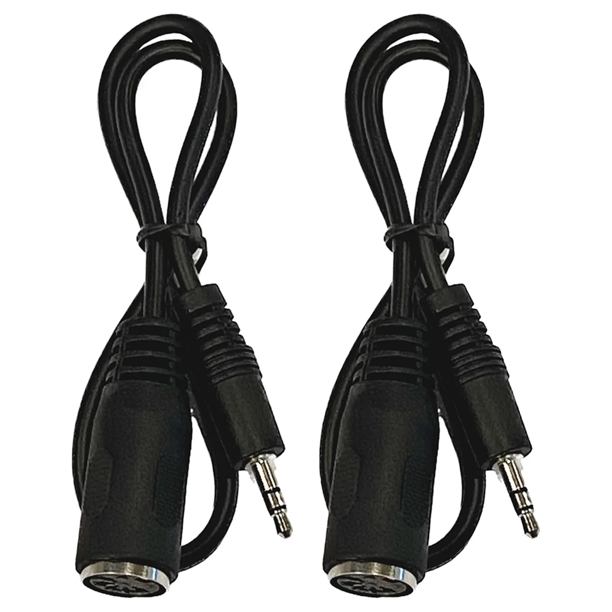 Adaptateur de type-a de 3.5mm, câble de 20 pouces, ligne audio, lot de 2