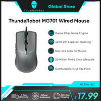 ThundeRobot MG701 Wired Gaming Mouse 4200 DPI Gamer Wired Mouse 20 million times Fretting for Laptop PC Gaming