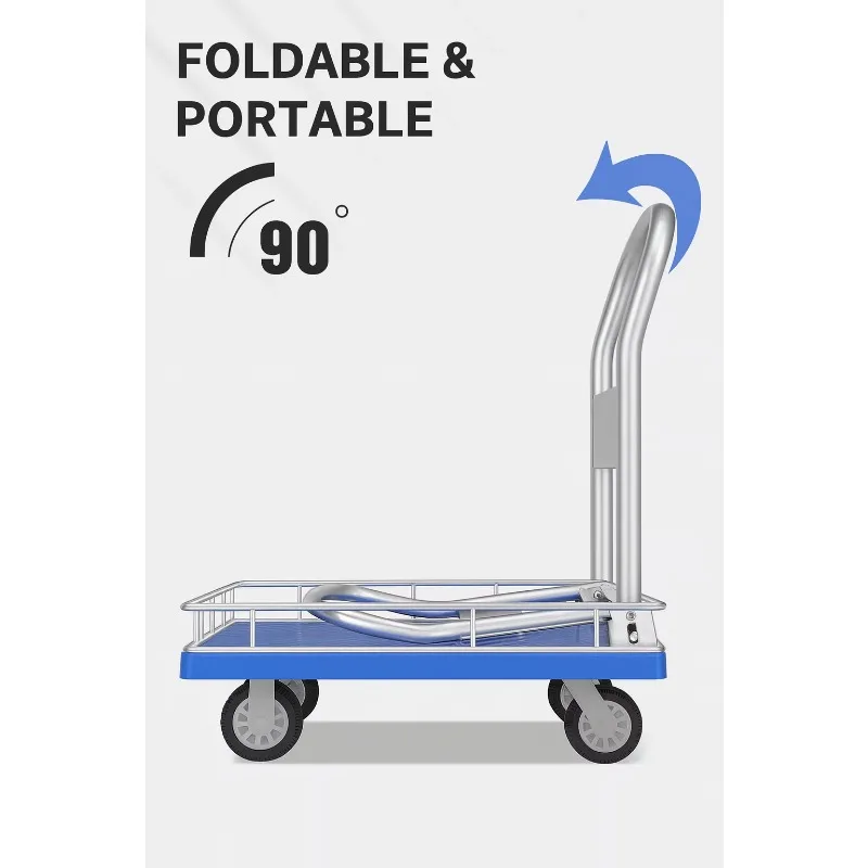 4 5 Inch Wheel Multi Function Convertible Wagon Collapsible Handle For Commercial Residential Use Easy Storage