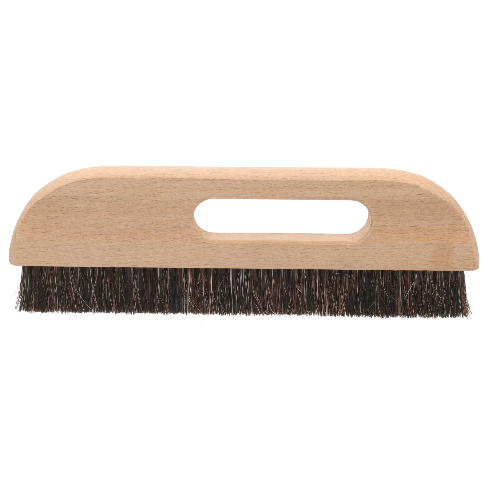 Brosse à papier peint avec manche en bois, outil de pâte lissante robuste, poils longs polyvalents, adapté à un usage domestique et extérieur