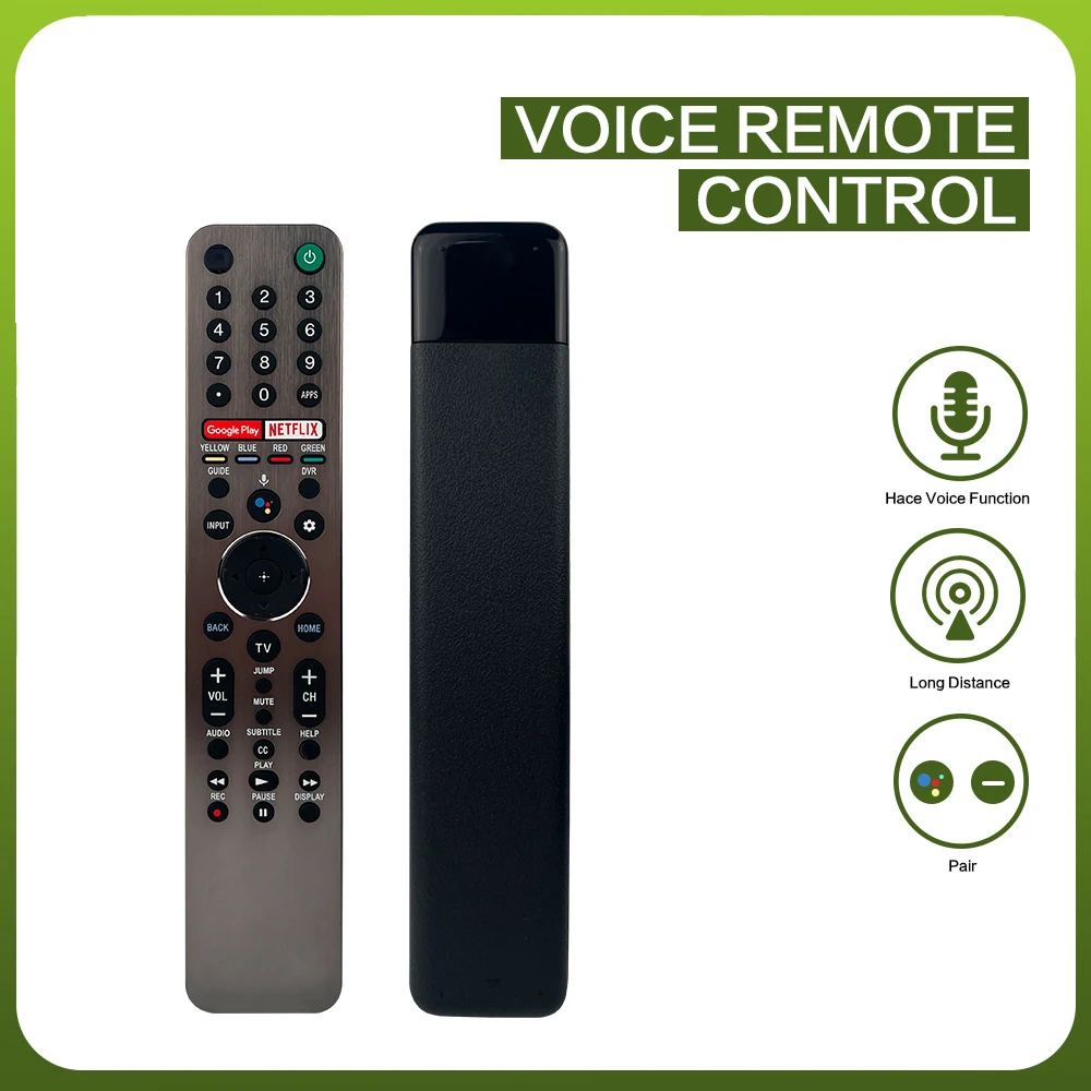 RMF-TX611U Voice Remote Control Replacement for Sony 4K Ultra HD Smart LED LCD TV IR Wireless Long Range Digital Controller