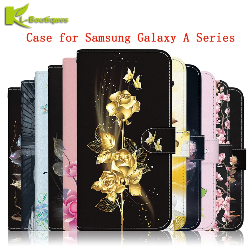 

Wallet Card Stand Magnetic Flip Case For Samsung Galaxy Xcover 7 M55 F15 M15 A35 A55 A25 A15 A05 A05S Coque Leather Phone Cover