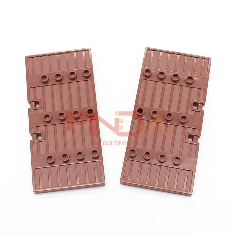 4 قطعة MOC لغز الجسيمات 87601 نصف ورقة بوابة خشبية كبيرة اللبنات بوابة خشبية ، القلعة القديمة ، برج القلعة ، بوابة المدينة